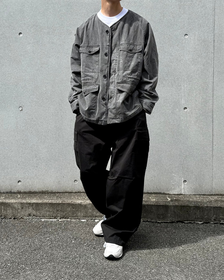 nanamica / Cotton CORDURA Insulation Collarless Jacket / Gray / S26FA050