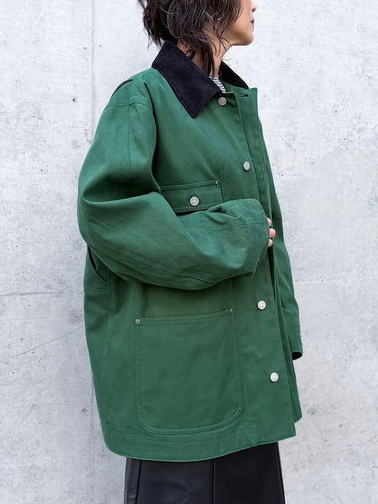 BLAMINK / RESORT コットンカバーオール / DK.GREEN / 7925-200-0015