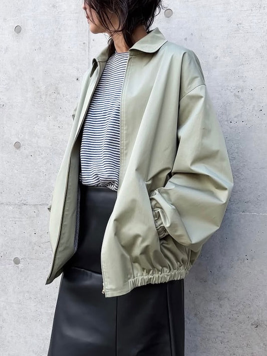 BLAMINK / RESORT コットンジップブルゾン / OLIVE / 7925-200-0014