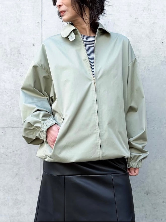 BLAMINK / RESORT コットンジップブルゾン / OLIVE / 7925-200-0014
