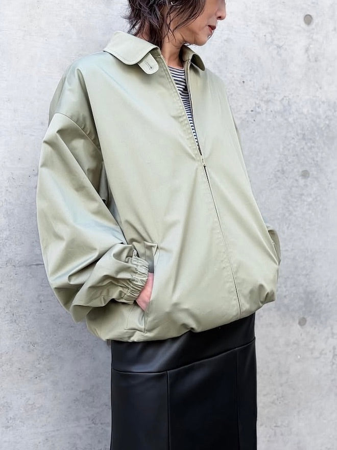 BLAMINK / RESORT コットンジップブルゾン / OLIVE / 7925-200-0014