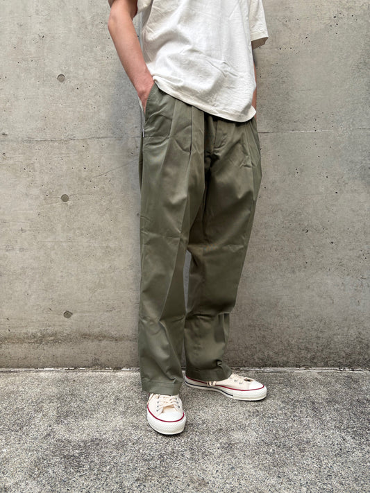 MADNESS / STANDARD TYPE TUCK PANTS / GREEN / 25SS-TUC-D001