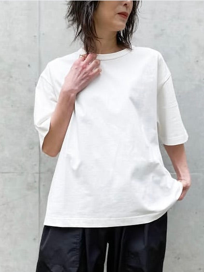 STUDIO NICHOLSON / SHORT SLEEVE T-SHIRT / OPTIC WHITE