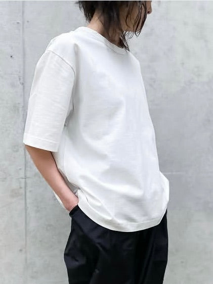 STUDIO NICHOLSON / SHORT SLEEVE T-SHIRT / OPTIC WHITE