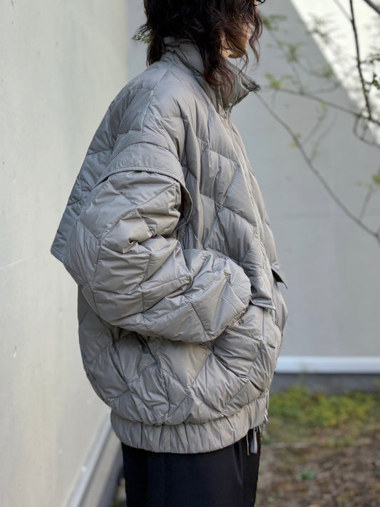 08sircus×TAION / down detachable short blouson reversible / moss gray / S25AW-OT05