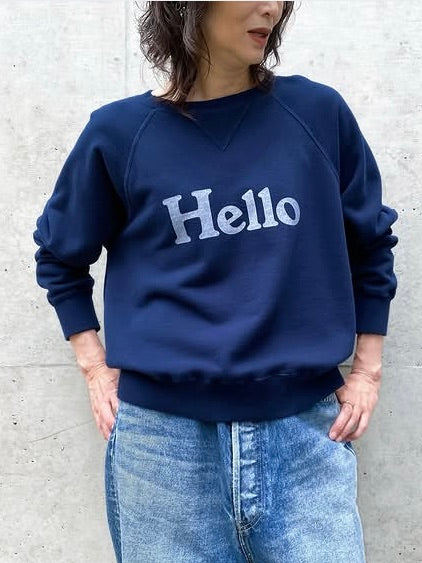 MADISONBLUE / HELLO SWEAT L/S URAKE DYED / NAVY / MB251-7701
