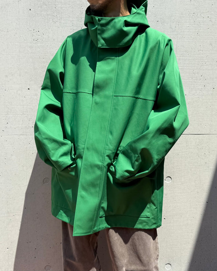 AURALEE / HIGH-DENSITY BONDED COTTON GABARDINE BLOUSON / GREEN / A25AB01CB
