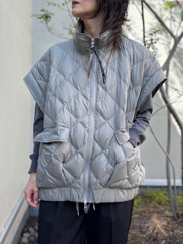 08sircus×TAION / down detachable short blouson reversible / moss gray / S25AW-OT05
