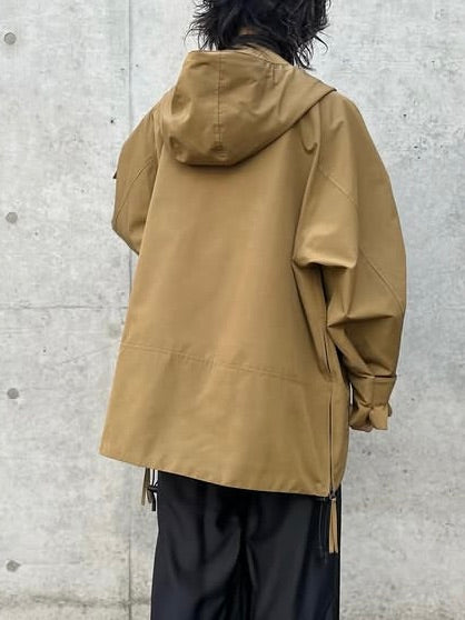 08sircus / High count weather Hooded mid coat / camel / S26SS-OT01