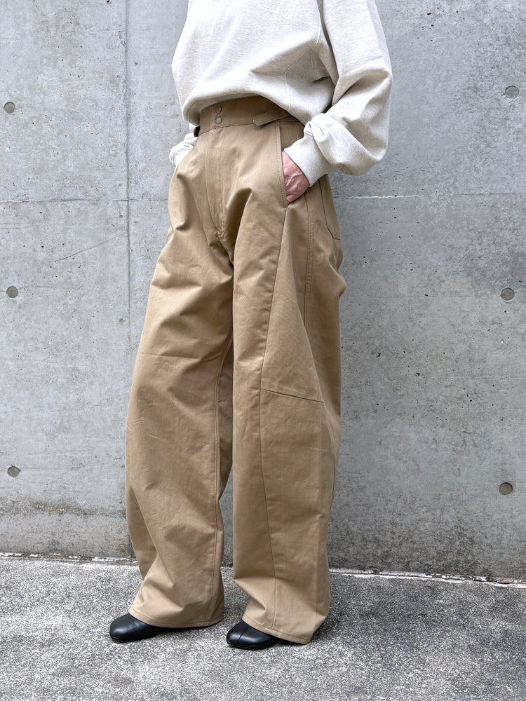 HYKE / COTTON GURKHA PANTS / BEIGE / 13391