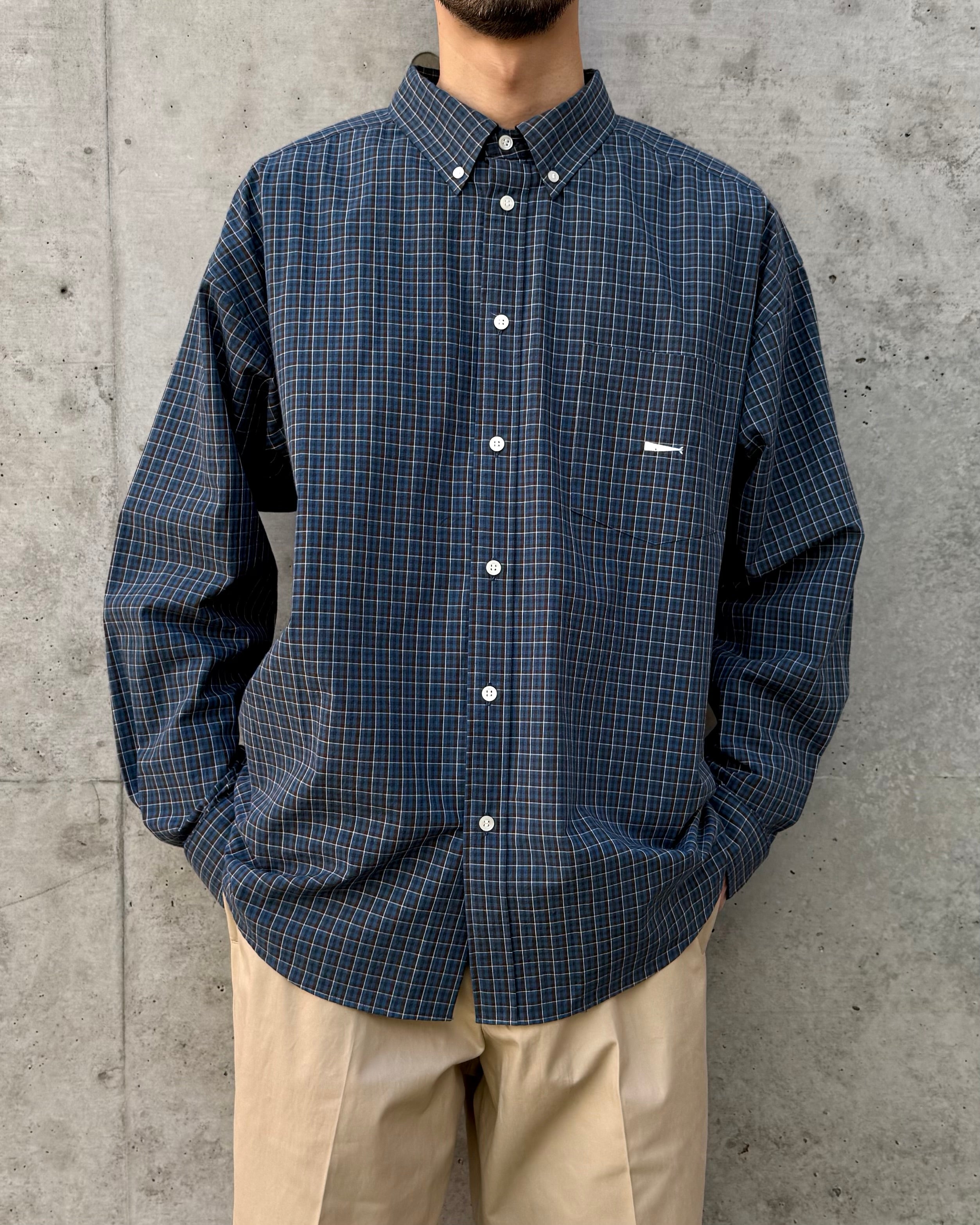 descendant KENNEDY’S PLAID LS SHIRT NAVY DESCENDANT / KENNEDY'S PLAID LS SHIRT / NAVY / 261TQDS-SHM01