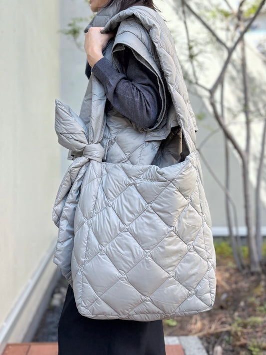 08sircus × TAION down shoulder bag / moss gray / S25AW-BG01