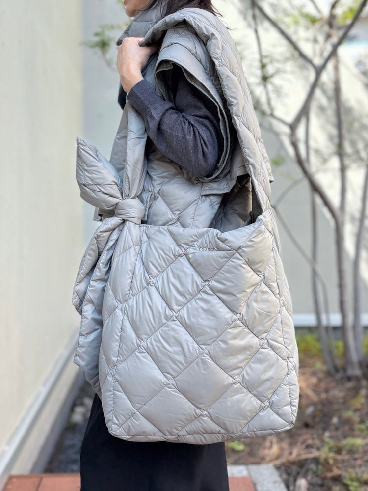 08sircus × TAION down shoulder bag / moss gray / S25AW-BG01