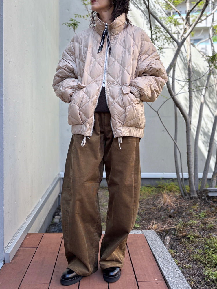 08sircus×TAION / down detachable short blouson reversible / beije / S25AW-OT05