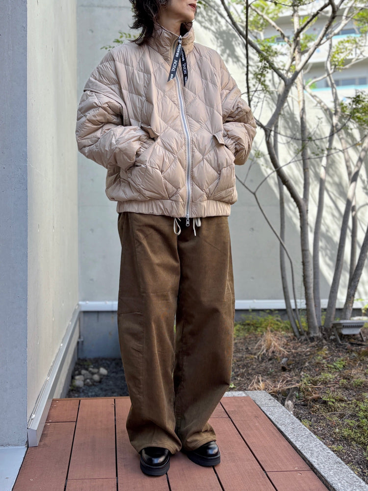 08sircus×TAION / down detachable short blouson reversible / beije / S25AW-OT05