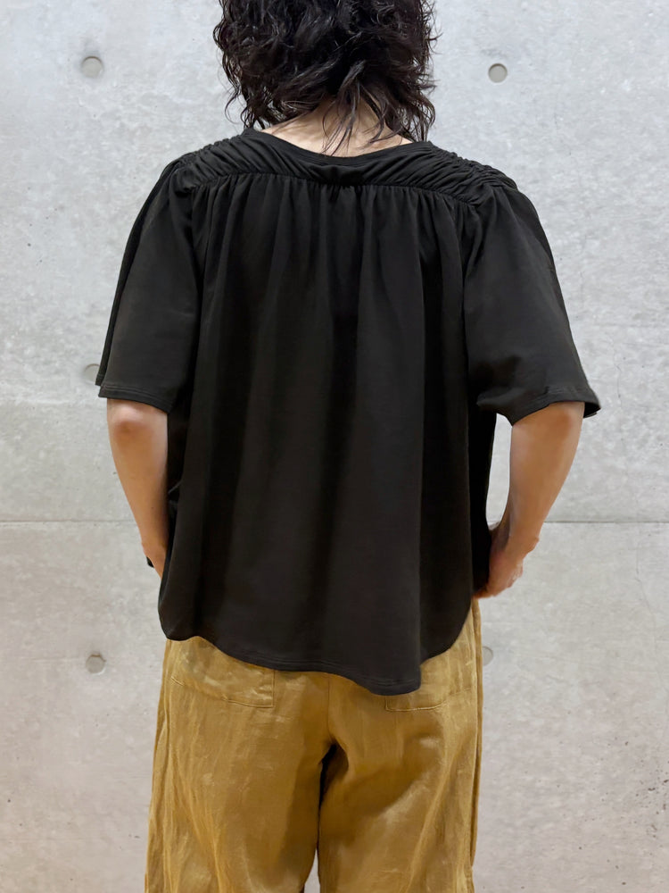 WALANCE / natural dye mint jersey tee / S.BLACK / 3261-110