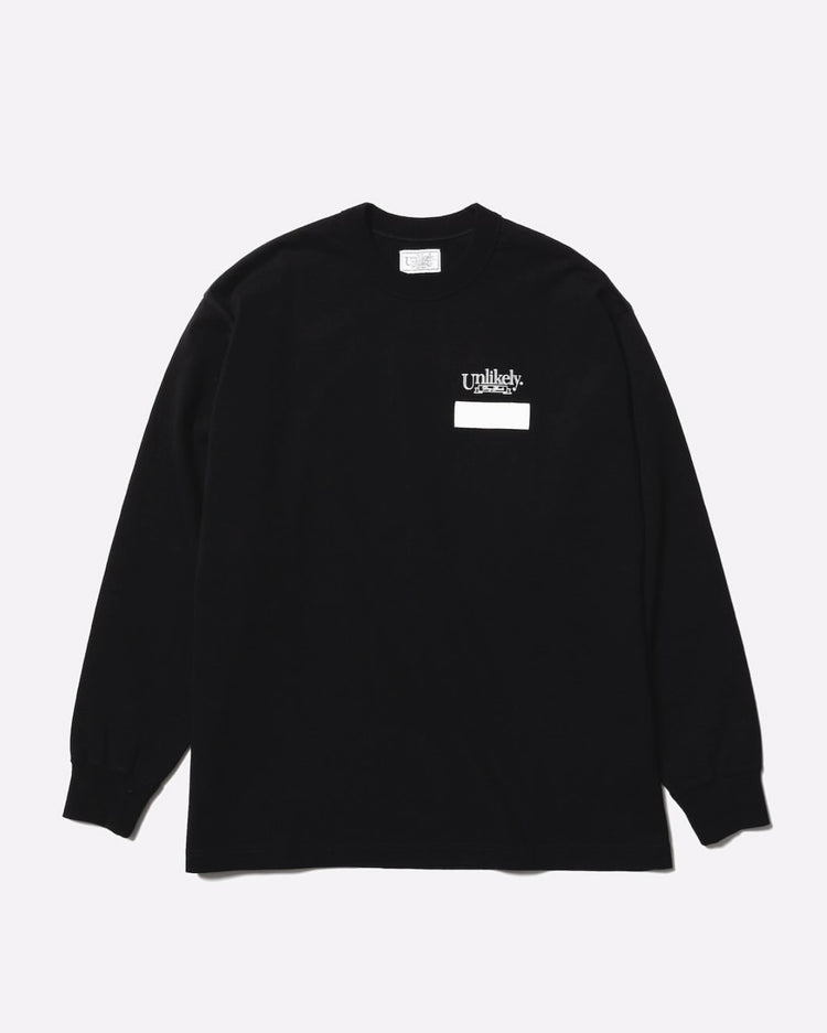 Unlikely / Team Tee Long Sleeve / BLACK / U25F-14-0001