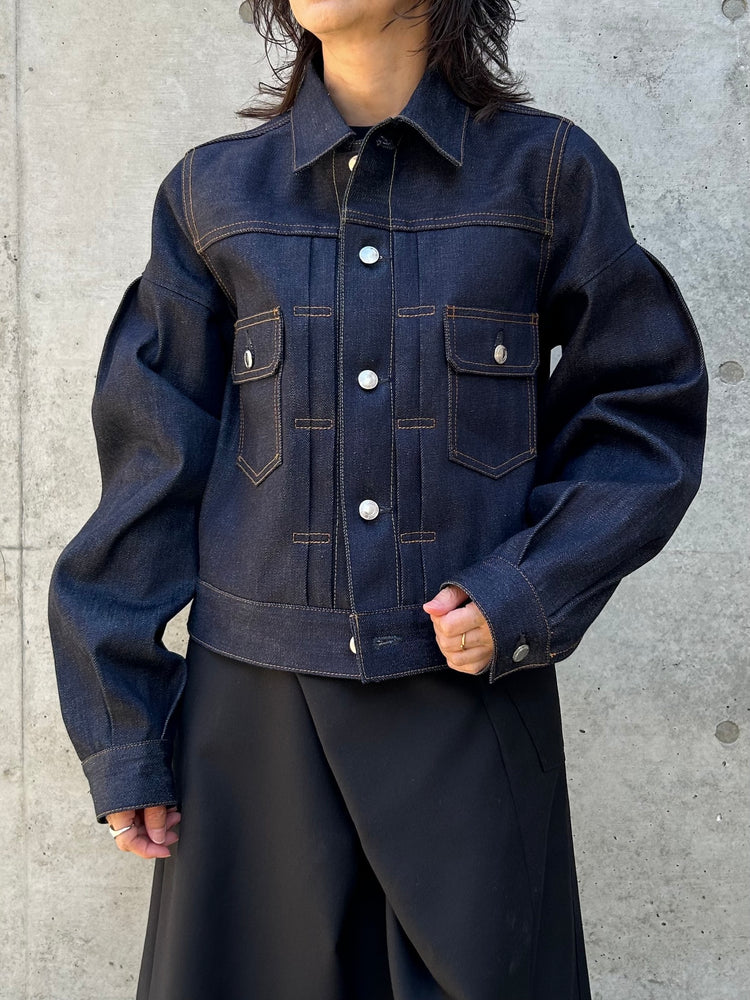 HYKE / BALLOON SLV DENIM JK TYPE2 REGULAR FIT / ORIGINAL BLUE / 17514