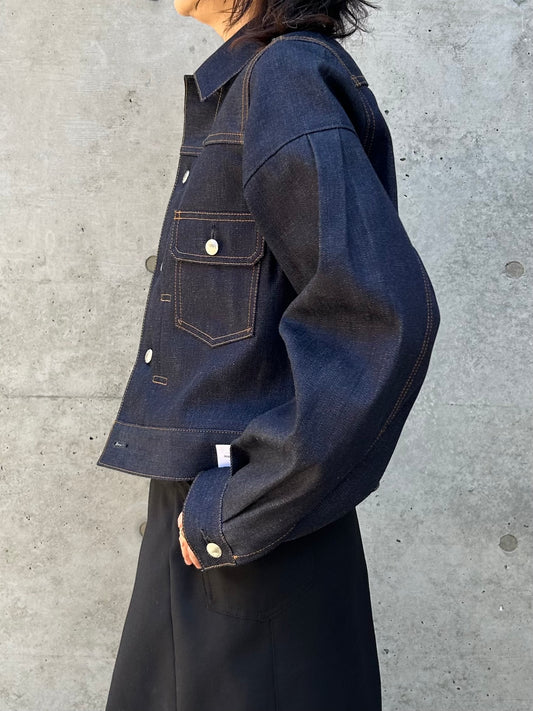 HYKE / BALLOON SLV DENIM JK TYPE2 REGULAR FIT / ORIGINAL BLUE / 17514