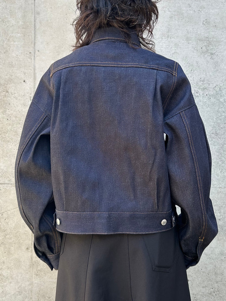 HYKE / BALLOON SLV DENIM JK TYPE2 REGULAR FIT / ORIGINAL BLUE / 17514