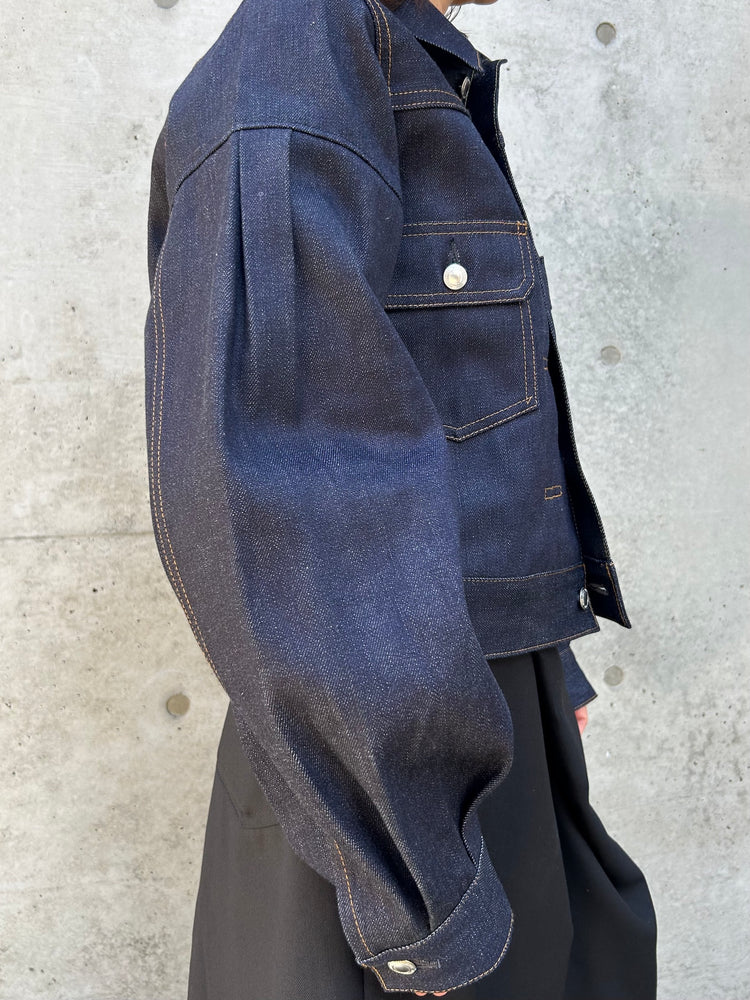 HYKE / BALLOON SLV DENIM JK TYPE2 REGULAR FIT / ORIGINAL BLUE / 17514