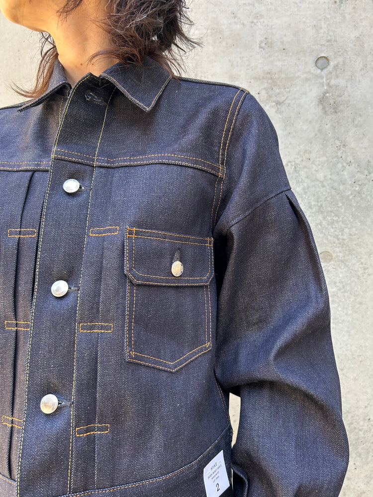 HYKE / BALLOON SLV DENIM JK TYPE2 REGULAR FIT / ORIGINAL BLUE / 17514