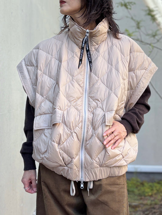 08sircus×TAION / down detachable short blouson reversible / beije / S25AW-OT05