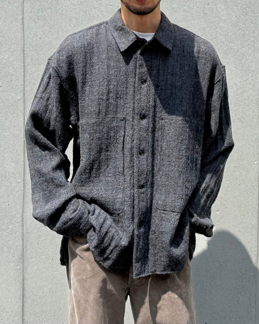 POLYPLOID / SHIRT JACKET C / CHARCOAL / C-5-001-055