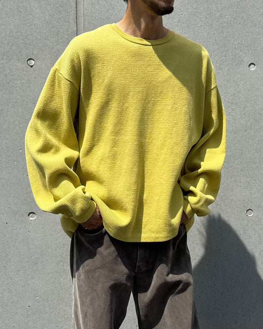 POLYPLOID / OVERSIZE LONGSLEEVE C / DUSK YELLOW / C-7-001-061