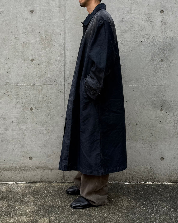 AURALEE / GARMENT-DYED ORGANIC COTTON HEAVY MOLESKIN COAT / A26AC01HM