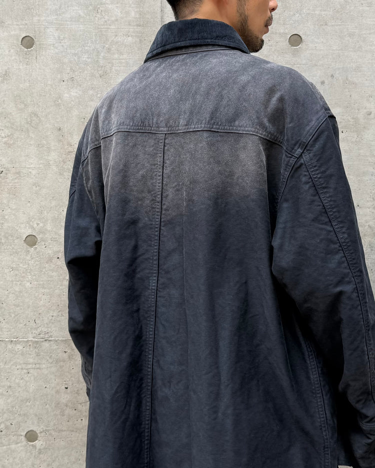 AURALEE / GARMENT-DYED ORGANIC COTTON HEAVY MOLESKIN COAT / A26AC01HM