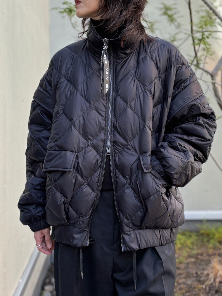 08sircus×TAION / down detachable short blouson reversible / black / S25AW-OT05