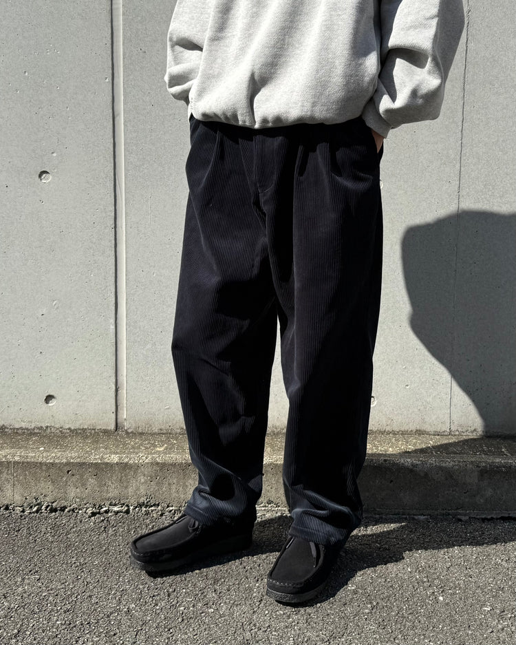 DESCENDANT / DC-3 CORDUROY TROUSERS / NAVY / 252TQDS-PTM04