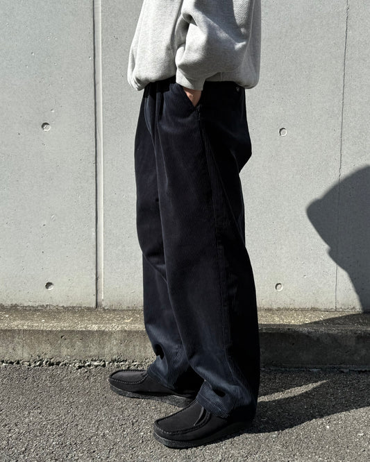 DESCENDANT / DC-3 CORDUROY TROUSERS / NAVY / 252TQDS-PTM04