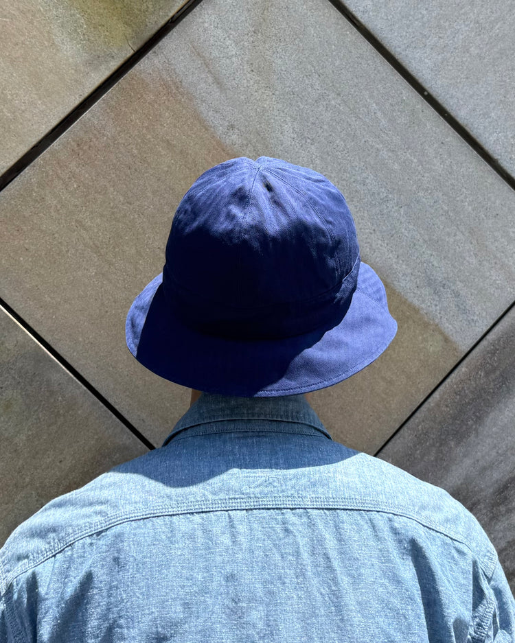 KIJIMA TAKAYUKI / COTTON HERRINGBONE 6PANEL HAT / BLUE / MYYY262601