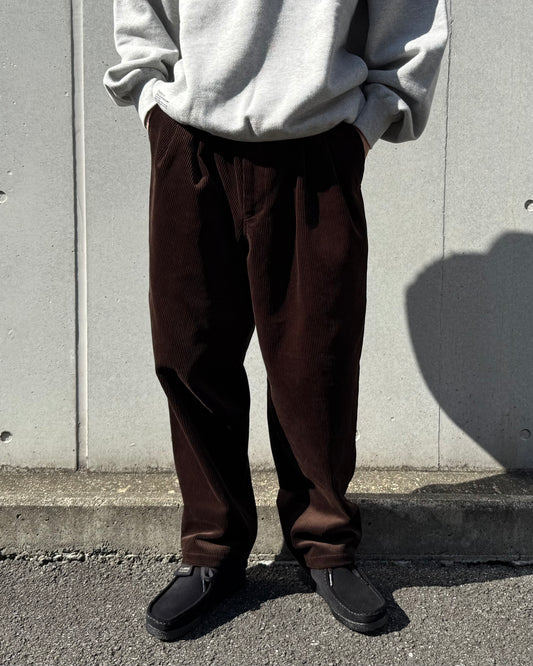 DESCENDANT / DC-3 CORDUROY TROUSERS / BROWN / 252TQDS-PTM04