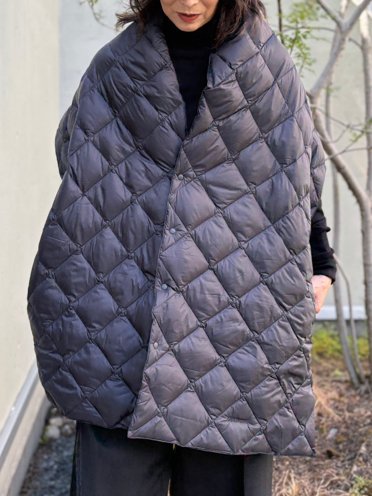 08sircus × TAION / down stole / black / S25AW-AC01