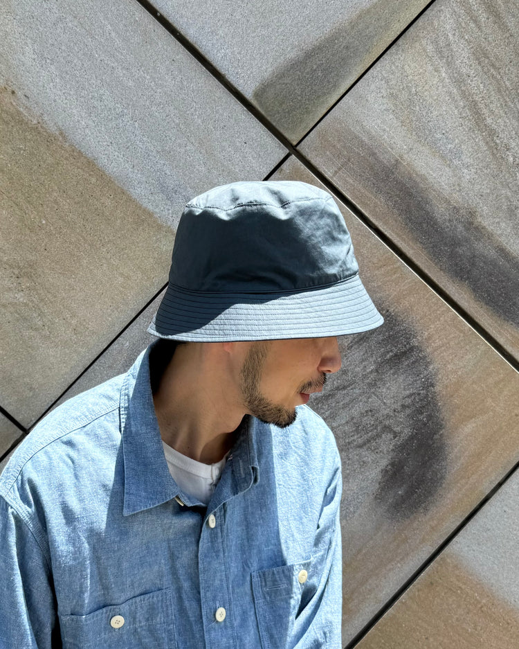 KIJIMA TAKAYUKI / ORGANIC COTTON BUCKET HAT / BLUE GREEN / MYYY261003