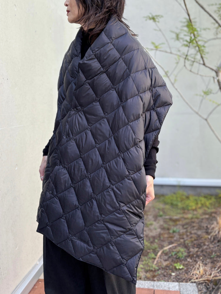 08sircus × TAION / down stole / black / S25AW-AC01