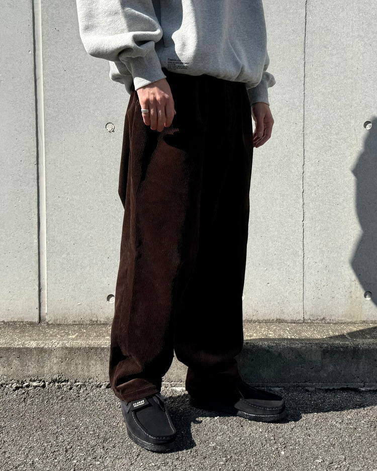 DESCENDANT / DC-3 CORDUROY TROUSERS / BROWN / 252TQDS-PTM04