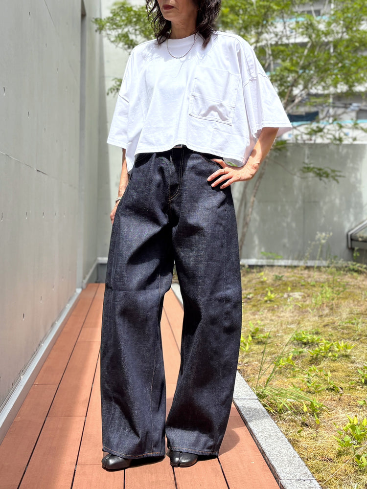 HYKE / BARREL-LEG DENIM JEANS / Original Blue / 13382 /