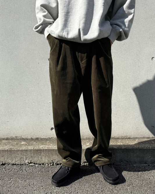 DESCENDANT / DC-3 CORDUROY TROUSERS / OLIVE DRAB / 252TQDS-PTM04