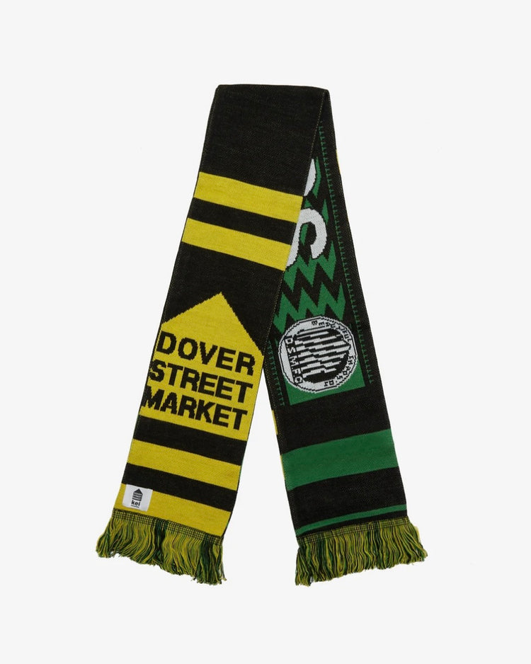 DSM KEI NINOMIYA / Unisex Dsm Beautiful Chaos Football Scarf / Green Black Yellow / DSM02K043-2