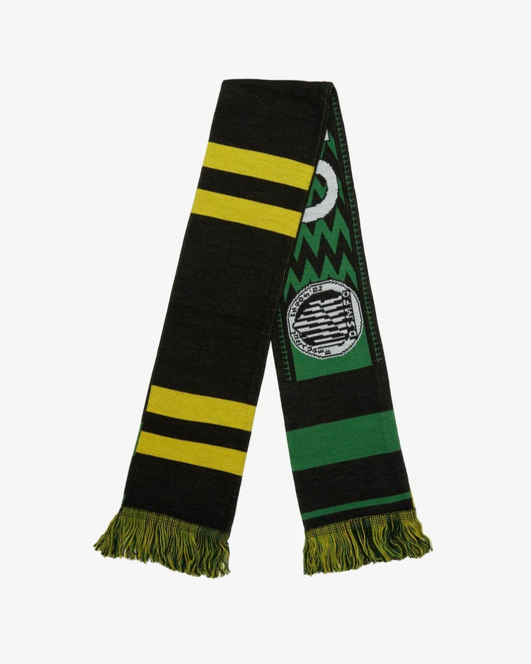 DSM KEI NINOMIYA / Unisex Dsm Beautiful Chaos Football Scarf / Green Black Yellow / DSM02K043-2