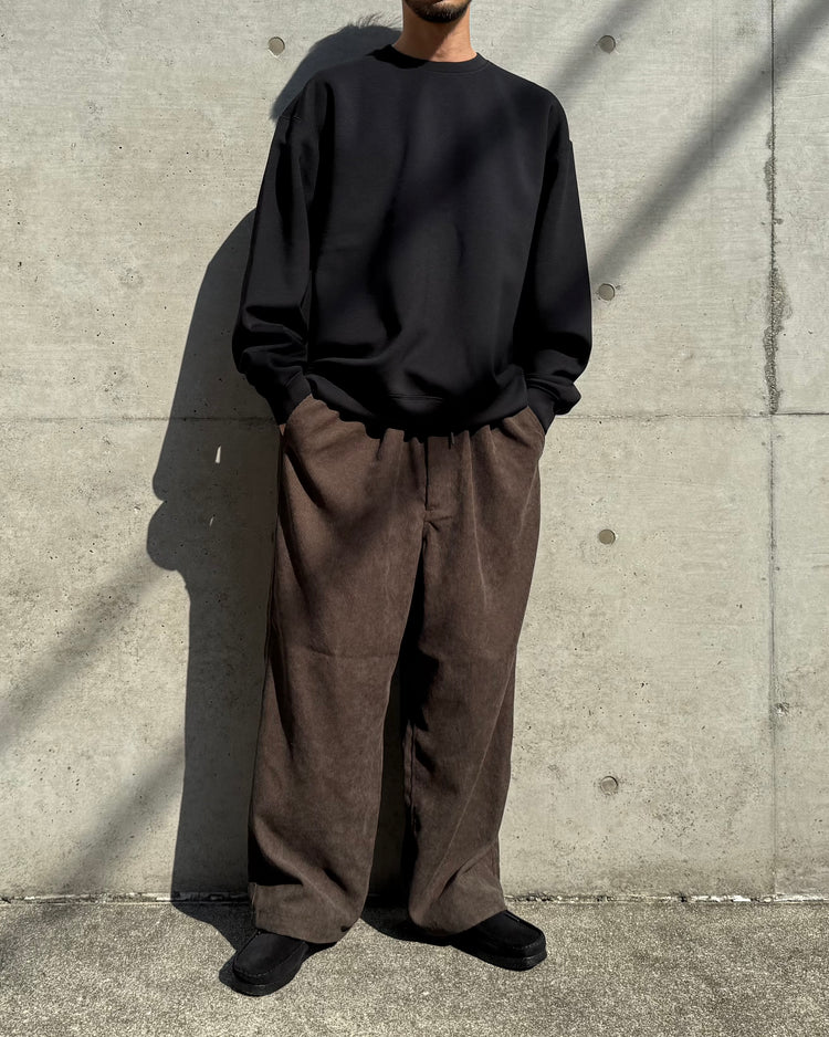 DAIWA PIER39 / TECH SCUBA KNIT CREW / BLACK / BE-60025W
