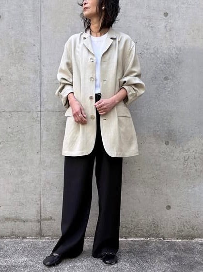 SOPHIE TALKS ABOUT THE WEATHER / SHELL BUTTON JACKET / SAGE / COM-26S-JK03 (Copy)