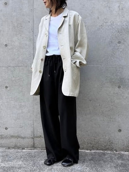 SOPHIE TALKS ABOUT THE WEATHER / SHELL BUTTON JACKET / SAGE / COM-26S-JK03 (Copy)