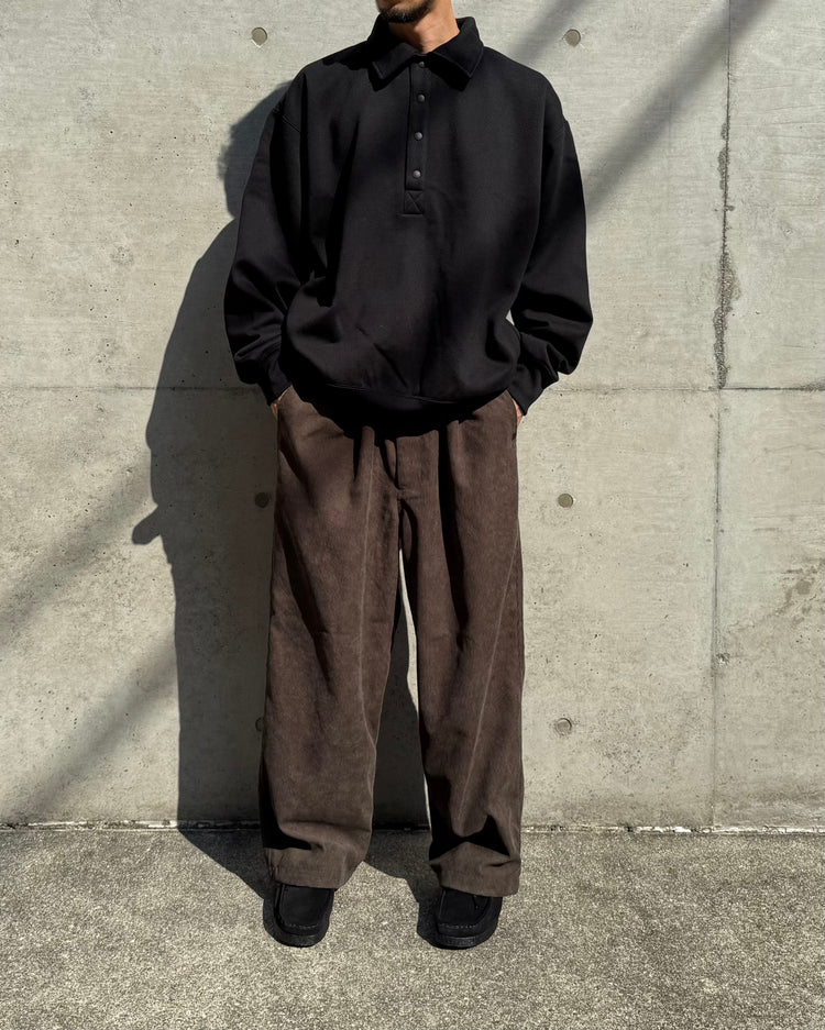 DAIWA PIER39 / TECH SWEAT SNAP PULLOVER / BLACK / BE-53025W
