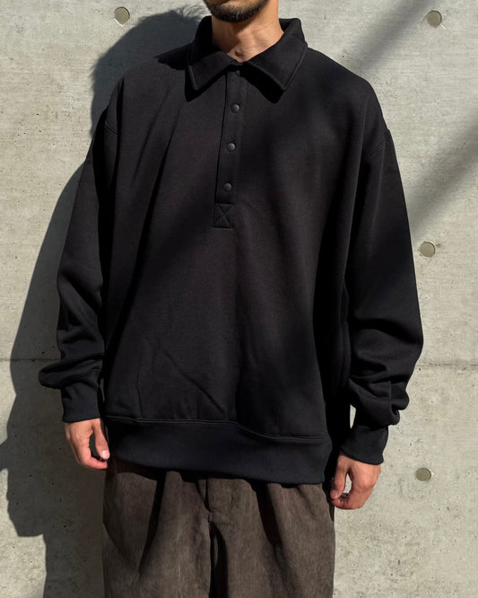 DAIWA PIER39 / TECH SWEAT SNAP PULLOVER / BLACK / BE-53025W