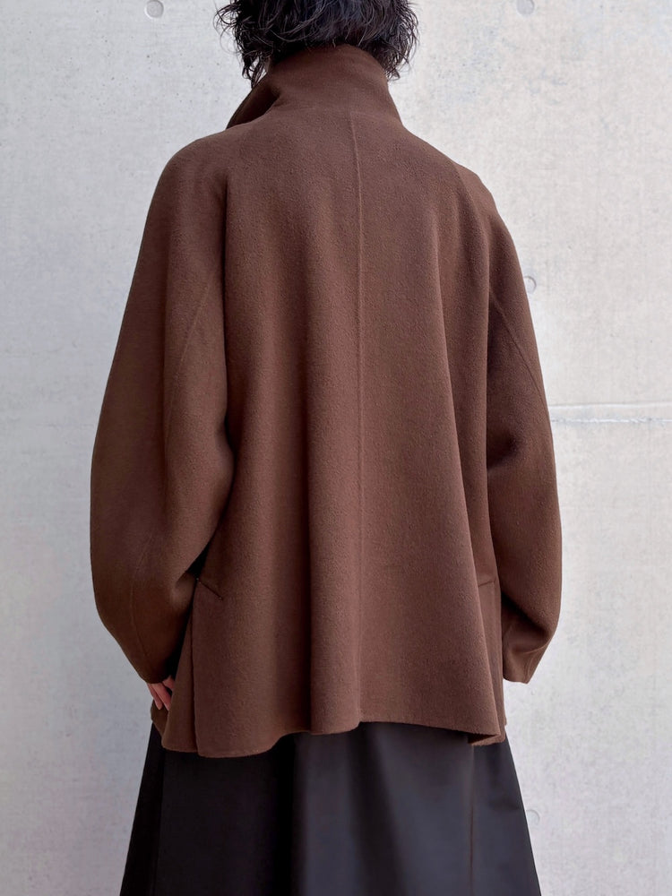 08sircus / Wool double face short coat / brown / S26AW-OT15